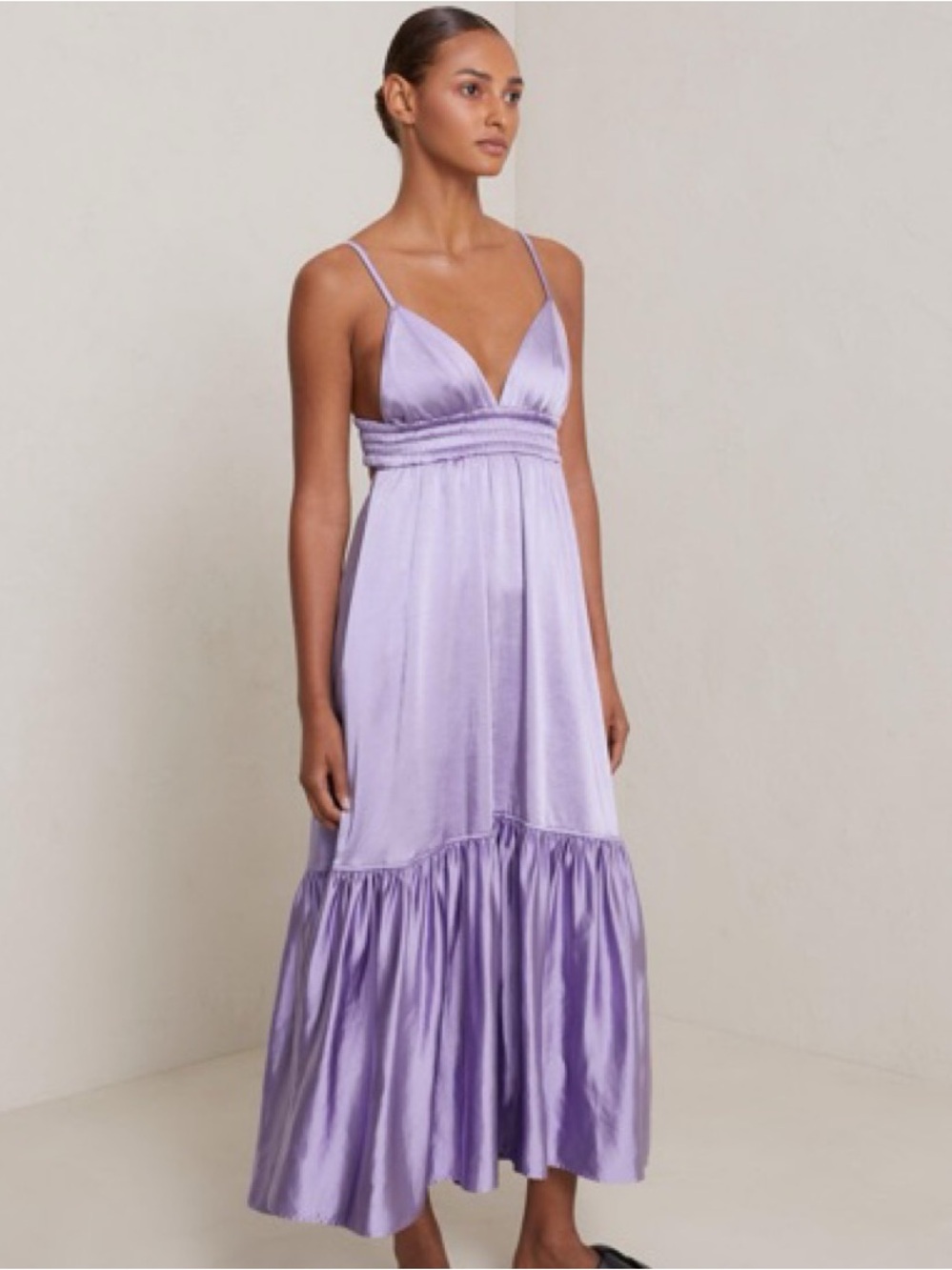 ALC Rhode Satin Midi Dress